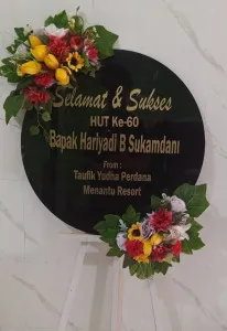 Papan Akrilik Ucapan Ulang Tahun Mustika Jaya